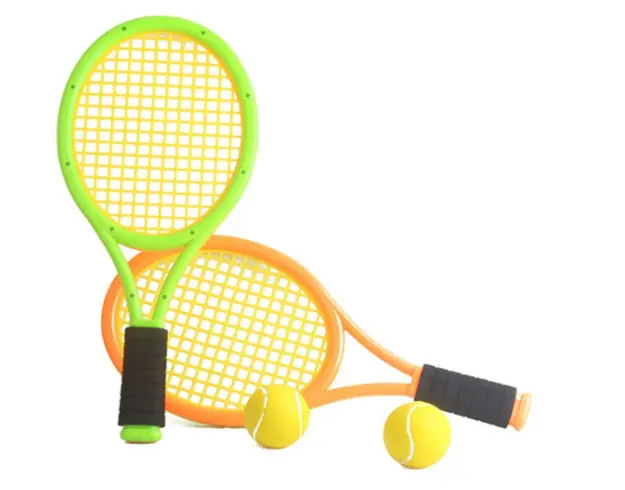 Kind Tennis Schläger Kunststoff Schläger Spielen Spiel Strand Badminton set für Kinder Outdoor/Indoor Sport, verpackung mit Schulter Gurt