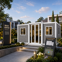 Maison préfabriquée de 40 pieds, extensible, mobile, pliable, modulaire, pour une vie de villégiature, maison préfabriquée en conteneur
