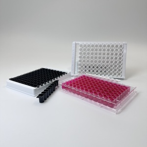 Lab plat mikro sekali pakai 8 strip, dapat dilepas dalam Multi sumur <span class=keywords><strong>PS</strong></span> piring ikat tinggi 96 baik piring <span class=keywords><strong>Elisa</strong></span> - Product Image 4