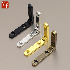 Mini bisagra en forma de L de 6x30mm, bisagra de aleación de zinc duradera para montaje en superficie, para cajas de joyería y cajas de madera - Product Image 1