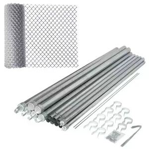 Malla de esgrima de eslabones de cadena recubierta de Pvc galvanizada personalizada JIN JIU <span class=keywords><strong>Gete</strong></span> por metro cuadrado precio hecho en China - Product Image 2