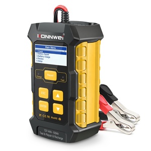 Détecteur de batterie <span class=keywords><strong>automobile</strong></span> OEM Konnwei KW510, testeur de réparation et de charge avec différentes prises d'alimentation - Product Image 1
