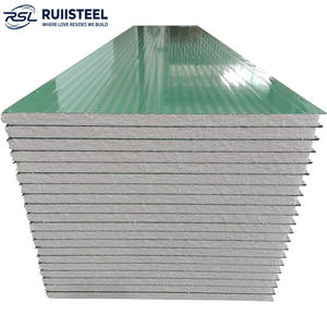 Panneaux sandwich en EPS de 50 mm, matériaux pour murs extérieurs, pour la construction d'entrepôts, <span class=keywords><strong>prix</strong></span> par <span class=keywords><strong>mètre</strong></span> <span class=keywords><strong>carré</strong></span>, excellent rapport qualité-<span class=keywords><strong>prix</strong></span> - Product Image 1