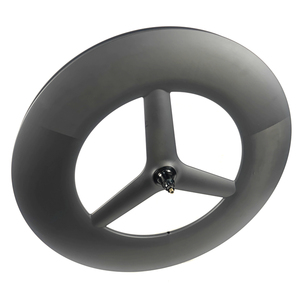 Roues de vélo de route/piste BIKEDOC SP120 700C entièrement en carbone, tubeless, largeur 28 mm, profondeur 120 mm, roues en carbone à <span class=keywords><strong>3</strong></span> rayons - Product Image 4