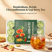 Thé aux plantes composé de Dendrobium, Ganoderma, Chrysanthème et Goji, formule identique à celle du Live Stream, substitut de thé aux herbes, bien-être, marque privée
