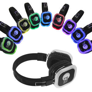 F39 Stille Hoofdtelefoon Opvouwbare Oortelefoon <span class=keywords><strong>3</strong></span> of Meer Kanalen Zender Stille Clubbing Party Headset Draadloze Fitness Hoofdtelefoon - Product Image 3