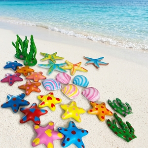 Série de sculptures de vie marines en fibre de verre grandeur nature personnalisées pour la décoration d'aquariums et de parcs aquatiques - Product Image 5