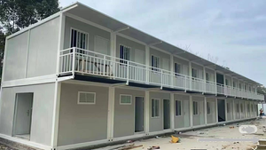 Casa Contenedor Prefabricada Moderna Personalizada de 20 Pies, Desmontable, Diseño de Dos Pisos, Tipo Dúplex, Panel Sándwich, Oficina en Jiangsu - Product Image 2