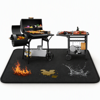 Tapis de protection pour barbecue Blackstone, en fibre de verre ignifuge, imperméable et résistant à l'huile, pour terrasse extérieure