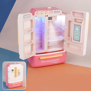 ชุดครัวของเล่นเด็กขนาดใหญ่ <span class=keywords><strong>ตู้</strong></span><span class=keywords><strong>เย็น</strong></span>และตู้แช่แข็งจำลอง พร้อมของเล่นพ่นละอองน้ำ ของขวัญวันเกิดเสริมพัฒนาการ - Product Image 6