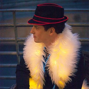 Rave Wear Filo di canapa Cappello di Fedora Flex Fit Cappello Elettrico Adulto Luminoso di Snapbacks Caps Per Il Natale di Halloween di Carnevale Del Partito Night Club - Product Image 4