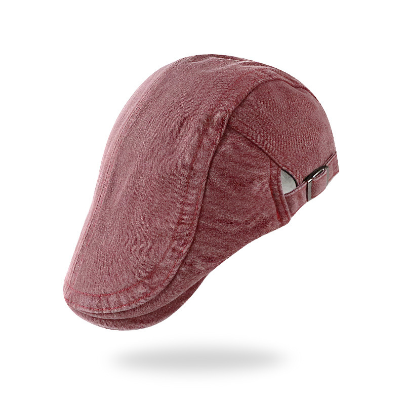 MG Mens Brushed Cotton Twill Aussie Side Snap Chin Cord Hat