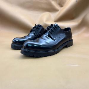 Chaussures Oxford pour hommes en cuir formelles neuves sur mesure luxueuses à lacets cousues à la main à semelle épaisse pour le bureau - Product Image 3