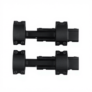 Support double boucle monobloc en alliage noir, deux tailles, compatible avec fente d'extension de base à verrouillage multi-vis 30/34mm, accessoires de modification extérieure - Product Image 3