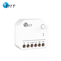 Module de commutateur intelligent WIFI pour Tuya Smart Life App Commande vocale Compatible Interrupteur mural ABS durable pour usage domestique RF433 Zigbee