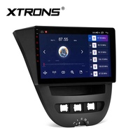 XTRONS Radio de Coche con Navegación Android, Pantalla IPS de 10.1 Pulgadas, Octa Core, 64 GB, EQ, DSP, Interfaz de Usuario Múltiple, para Toyota Aygo/Peugeot 107/Citroën C1