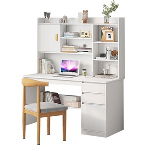 <span class=keywords><strong>Escritorio</strong></span> Ergonómico y Duradero con <span class=keywords><strong>Estantería</strong></span> Integrada para Computadora, Diseño Simple para Estudiantes, Ideal para Habitaciones de Alquiler o Dormitorios - Product Image 4