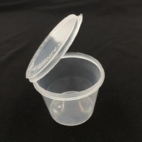 Groothandel 1/1.5/2/3/3.5/4/4.5/5 Oz Mini Afhaalrestaurant Wegwerp Plastic Helder Lekvrij Deksel Jelly Cup Sauce Cup