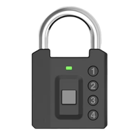 Cadenas intelligent rectangulaire en alliage de zinc et ABS avec empreinte digitale et mot de passe, clé mécanique, modèle GS199, vente directe fabricant