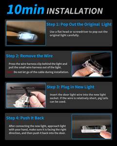 Lampu Puddle untuk Tesla Model <span class=keywords><strong>3</strong></span>/Y/S/X, lampu proyektor, aksesori lampu Interior, lampu selamat datang, Model 2023, baru - Product Image 5