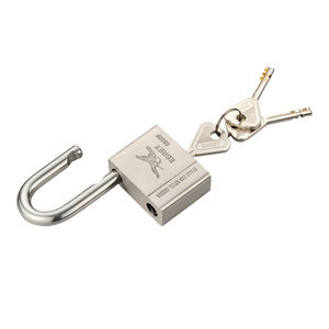 304 स्टेनलेस लिपटे ताला के साथ खड़ी स्टेनलेस स्टील padlocks फलक चाबियाँ - Product Image 4