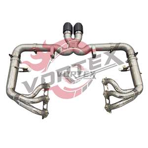 Système d'échappement Catback à soupapes en titane de grade 5 Vortex, compatible avec Porsche 992 GT3 4.0 2022-2025, installation facile, échappement performant - Product Image 2
