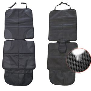 Fundas para Asientos de Coche, Negras, de PVC Antideslizante, Rectangulares, Protectoras para Mascotas en el Asiento Trasero, con Bolsillos de Almacenamiento para la Protección del Interior del Coche - Product Image 5