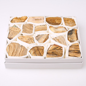 Nouveau coffret cadeau en cristal naturel blanc rose violet jaune vert cristal Fluorite <span class=keywords><strong>oeil</strong></span> de tigre Lapis Lazuli décoration de la maison - Product Image 3