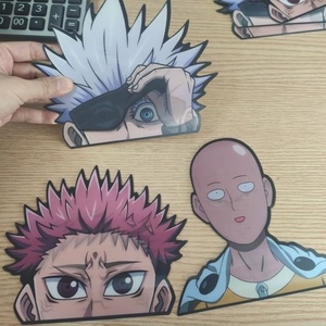 Adesivi Lenticolari Personalizzati con Effetto Movimento, Adesivi 3D <span class=keywords><strong>Anime</strong></span> Personalizzati, Adesivi Fustellati <span class=keywords><strong>Anime</strong></span> per Auto, Vendita Calda - Product Image 2