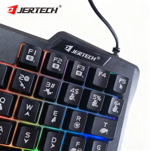 <span class=keywords><strong>Clavier</strong></span> de jeu ergonomique à une <span class=keywords><strong>main</strong></span> JERTECH GK10 avec connecteurs filaires, éclairage RGB, petit <span class=keywords><strong>clavier</strong></span> filaire avec repose-poignet gauche, rétroéclairage LED - Product Image 4