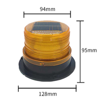 Lumières nautiques marines solaires LED d'avertissement/hors route LED lumières clignotantes solaires rouges lanterne marine