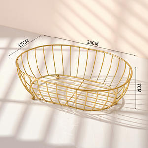 Bandeja Redonda Clásica de Hierro para Frutas, Portátil y Ligera, Capacidad de 0-1L, para Guardar Bocadillos y Dulces - Product Image 5