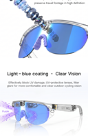 Lunettes de cyclisme intelligentes AIMB-G5 Max AI avec caméra 8MP, enregistrement vidéo HD 1080P, traduction IA en temps réel, protection UV400 et transfert Wi-Fi