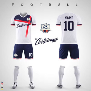 Kit d'uniforme de football personnalisé pour adultes et enfants sublimation complète polyester équipement d'équipe vente en gros de style - Product Image 2