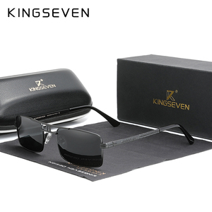 KINGSEVEN <span class=keywords><strong>2022</strong></span> Lunettes de soleil polarisées <span class=keywords><strong>pour</strong></span> hommes, monture vintage en alliage, design rectangulaire <span class=keywords><strong>pour</strong></span> la conduite et la pêche, lunettes de marque, protection solaire 760 - Product Image 3