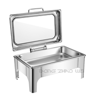 Chafing Dishes Buffet 9L Edelstahl Buffet Sets Großhandel Fabrik preis Food Warmer Hydraulic Recta ngle Chafing Dish