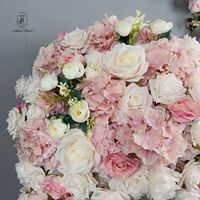 Boule de fleurs artificielles en soie réaliste, rose, violette, orchidée, hortensia, pour mariage, Thanksgiving, remise de diplôme, décoration de table