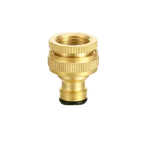 Adaptador de torneira de água, 1/2 ''3/4' latão e mangueira de jardim universal conector de torneira, fonte de fábrica de bens