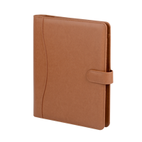 Portafolio de Cuero A4, Carpeta de Archivos de 3 Anillas con Portapapeles Extraíble, Múltiples Bolsillos, Bloc de Notas Legal, Organizador de Negocios
