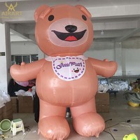 Décoration sur le thème des dessins animés, ours gonflables. Ours en peluche gonflable personnalisé pour une fête sur le thème des anniversaires