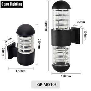Outdoor Waterproof E27 Up Down <b>Wall</b> Lamp Double Head Round <b>Wall</b> <b>Sconce</b> for Villa Courtyard Doorplate Light - Product Image 1