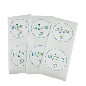 Factory high quality custom round logo color waterproof vinyl sticker - Product Image 1