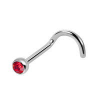 Vis pour le nez en acier inoxydable, bijoux en acier inoxydable CZ, Piercing pour le corps, 1 unité