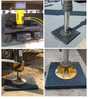Plaques de stabilisation hydrauliques pour grue en polyéthylène de très haute masse moléculaire, résistantes à l'usure et à la compression, pour la construction