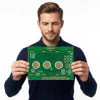 Fabrication de circuits imprimés MAIJING à 2 couches avec finition de surface ENIG HASL, épaisseur de cuivre de 1 oz, taille 6,52 x 9,37 cm