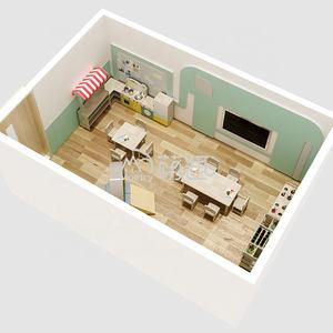 Moetry Ensemble de meubles en bois pour enfants de petite taille (20 m²) pour la mise en place de salles de classe de maternelle et de garderie - Product Image 2