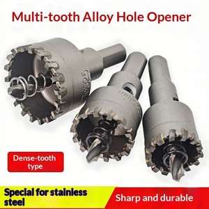 Broca de Acero de Tungsteno con Múltiples Dientes, Broca para Tubos Redondos de Acero Inoxidable con Vástago Hexagonal, Escariador de Aleación de Aluminio de 19.5mm 22.5mm - Product Image 4