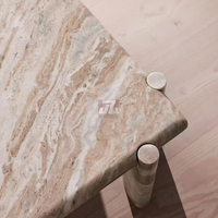 Table basse moderne de luxe de meubles avec le marbre pour le salon venise brun de haute qualité