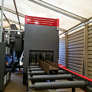 Delong convoyeur <span class=keywords><strong>à</strong></span> rouleaux Pass Type roue Blaster grenaillage Machine nouvel état profil en acier H faisceau moteur <span class=keywords><strong>à</strong></span> carburant électrique - Product Image 2