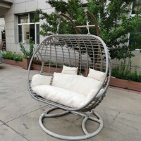Chaise de jardin empilable à double œuf économique Chaise à œuf pour 2 personnes